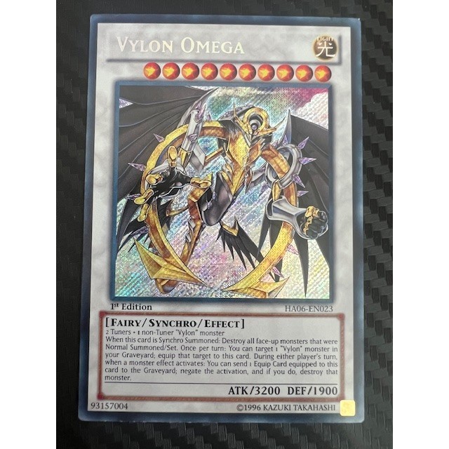 2012 รหัสแรก HA06 Secret Rare [แตงโม] การ์ด Yugioh Vylon Omega SYNCHRO