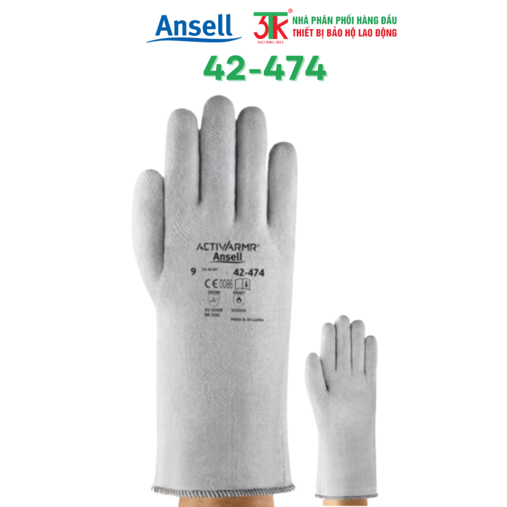 Ansell ActivArmr 42-474 ถุงมือกันความร้อน
