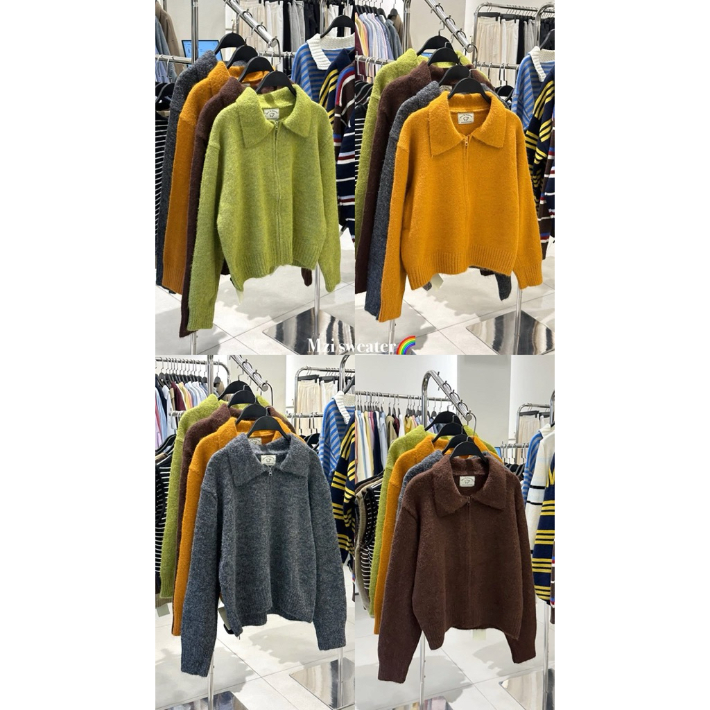 เสื้อกันหนาวผู้หญิง แบบซิป 6858 แบบกลาง สินค้าการควบคุมคุณภาพ