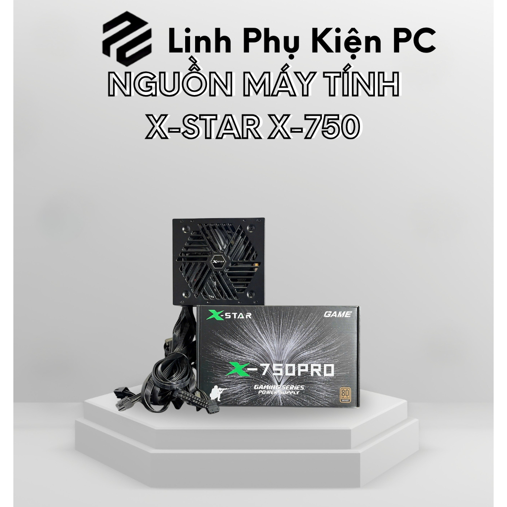 Xstar 750W V3 230V แหล่งจ่ายไฟคอมพิวเตอร์, ATX 3.1, Standard 80 Plus Bronze | 3 ปี