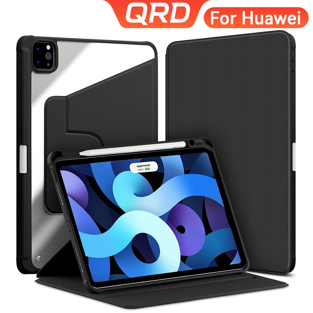 QRD เคสหมุนได้สําหรับiPad (A16) 11th/10th Gen air 4/5 10.9 air 6 11 M2 M3 7th 8th 9th 10.2 mini 6 7