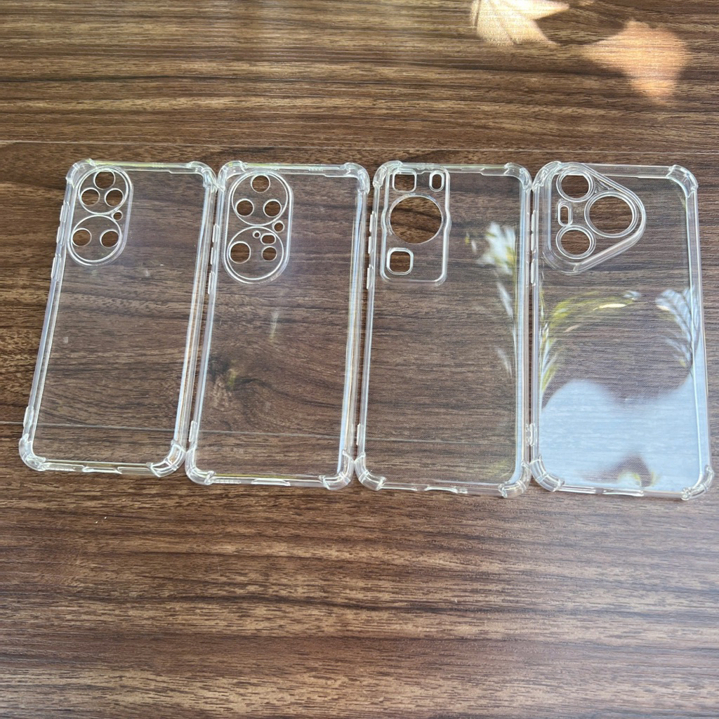 เคส Huawei P50/ P50 Pro/ P60/ P60 Pro/ P70 ทําจากซิลิโคนใส และทนต่อแรงกระแทก 4 มุม