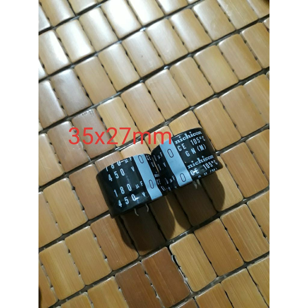 ตัวเก็บประจุญี่ปุ่น 450v 180uf คอมโบ 2 อัน