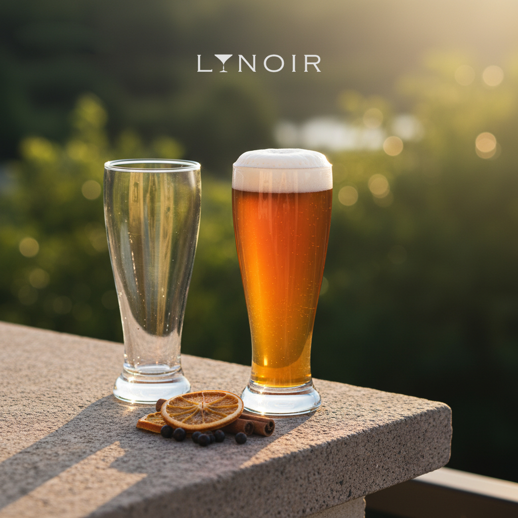ถ้วยเบียร์แก้ว Weizen ความจุ 430ml – ดีไซน์เพรียวบาง [LYNOIR-LY024]