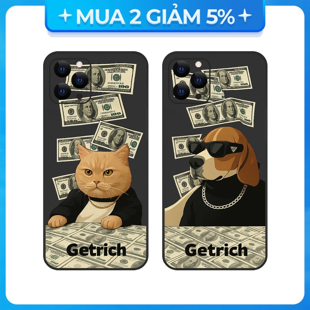 เคส IPhone 17 Pro Max/14 Pro/15 Pro Max/16 Pro Max....Dollar Square Edge TPU