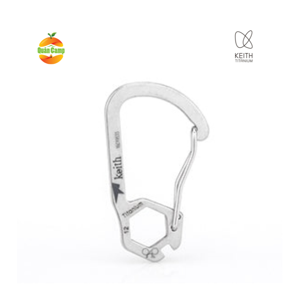 Keith Titanium Carabiner Ti1153 พวงกุญแจมัลติฟังก์ชั่น