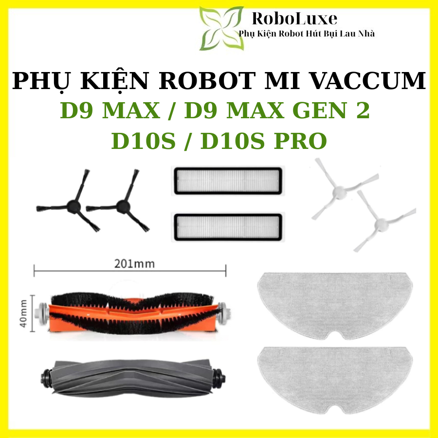 Mi Dreame D9 Max, D9 Max Gen 2, D10s, D10s Pro Robot Accessories_ อุปกรณ์เสริมเครื่องดูดฝุ่นหุ่นยนต์