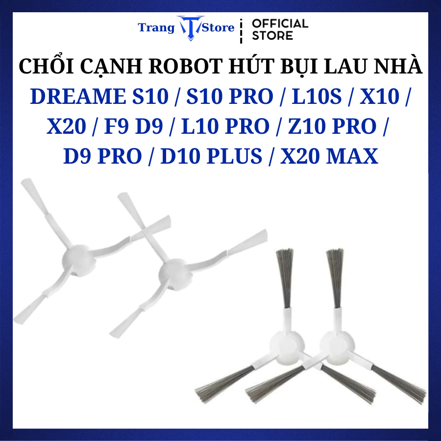 Dreame S10 S10 Pro L10S X10 X20 F9 D9 L10 Pro Z10 Pro D9 Pro D10 Plus X20 Max mi หุ่นยนต์แปรงด้านข้า
