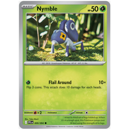 [การ์ดโปเกมอน TCG] 009/094 Nymble