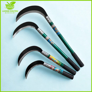 Liềm Phát Cỏ Ngoặc Cây Cán Dài 20–40cm – Hàng Nhập Khẩu Loại 1, Sắc Bén, Bền - Bách Hòa Lương Chuyền