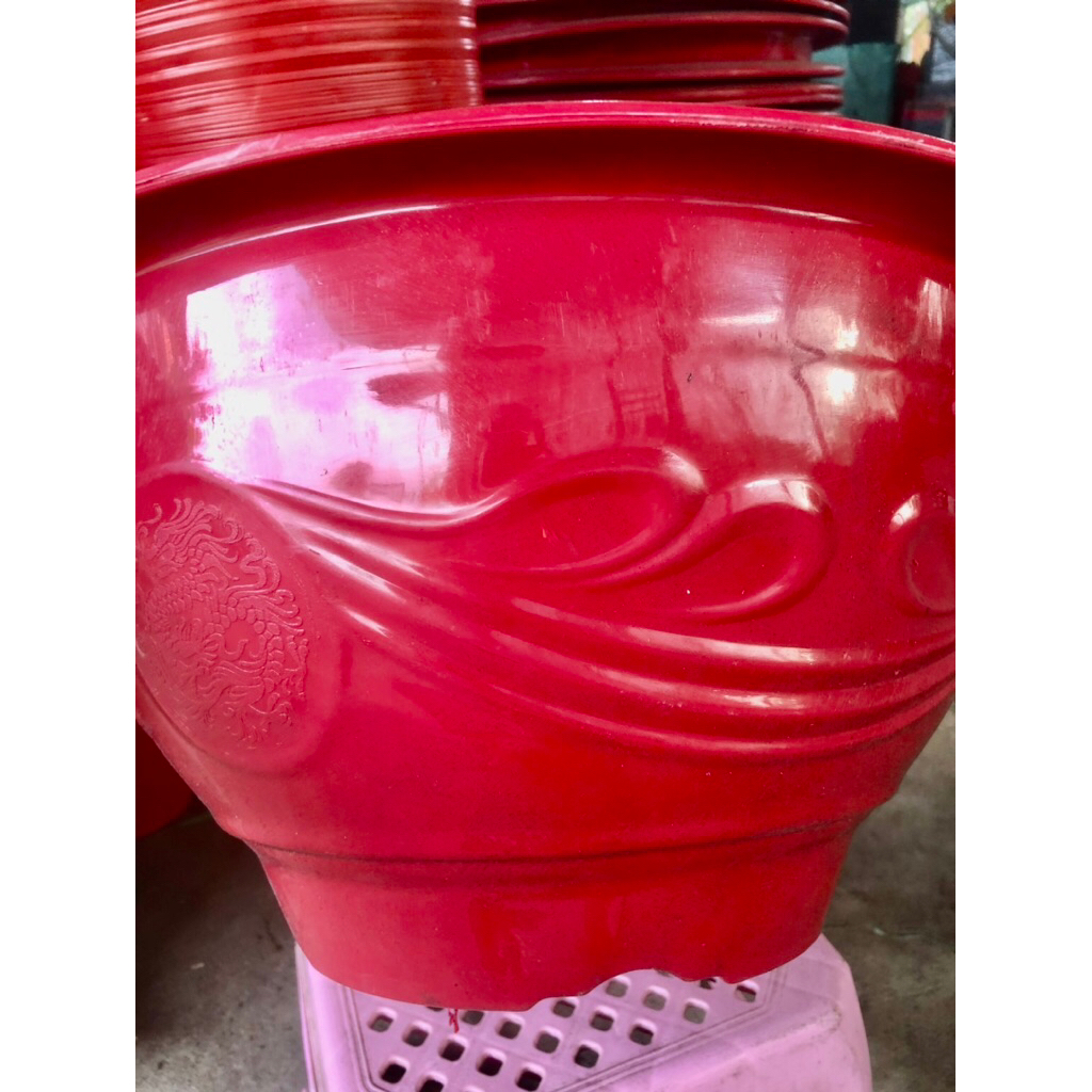 กระถางพลาสติกโบราณ T48