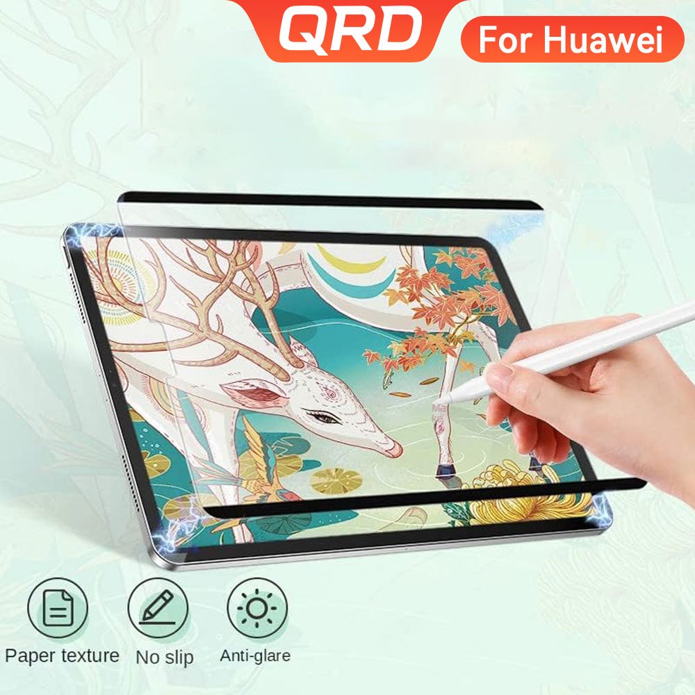 QRD Magnetic Paper-Feel Screen Protector สําหรับ Huawei MatePad SE 11 Matepad 11.5/Air 11.5 ที่ถอดออ