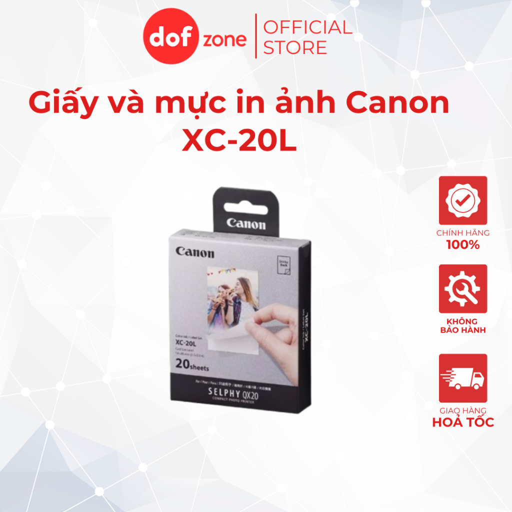 กระดาษภาพถ่ายและหมึก Canon XC-20L | ผลิตภัณฑ์ของแท้