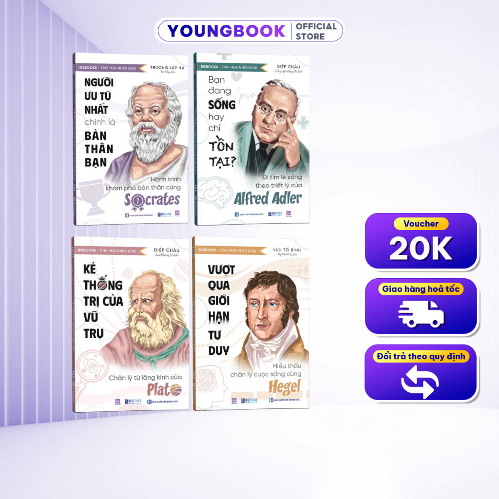 หนังสือ - Combo of 4 Life Philosophy Books - ค้นพบตัวเอง การคิด Awaken, Live Correctly - Bizbooks