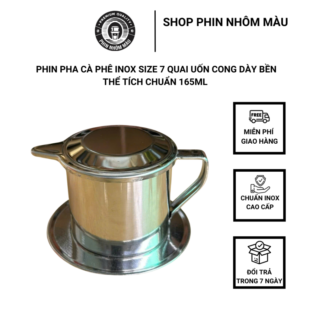 กรองกาแฟสแตนเลสขนาด 7 Brews 25gr Coffee Powder - กรองอลูมิเนียมสี