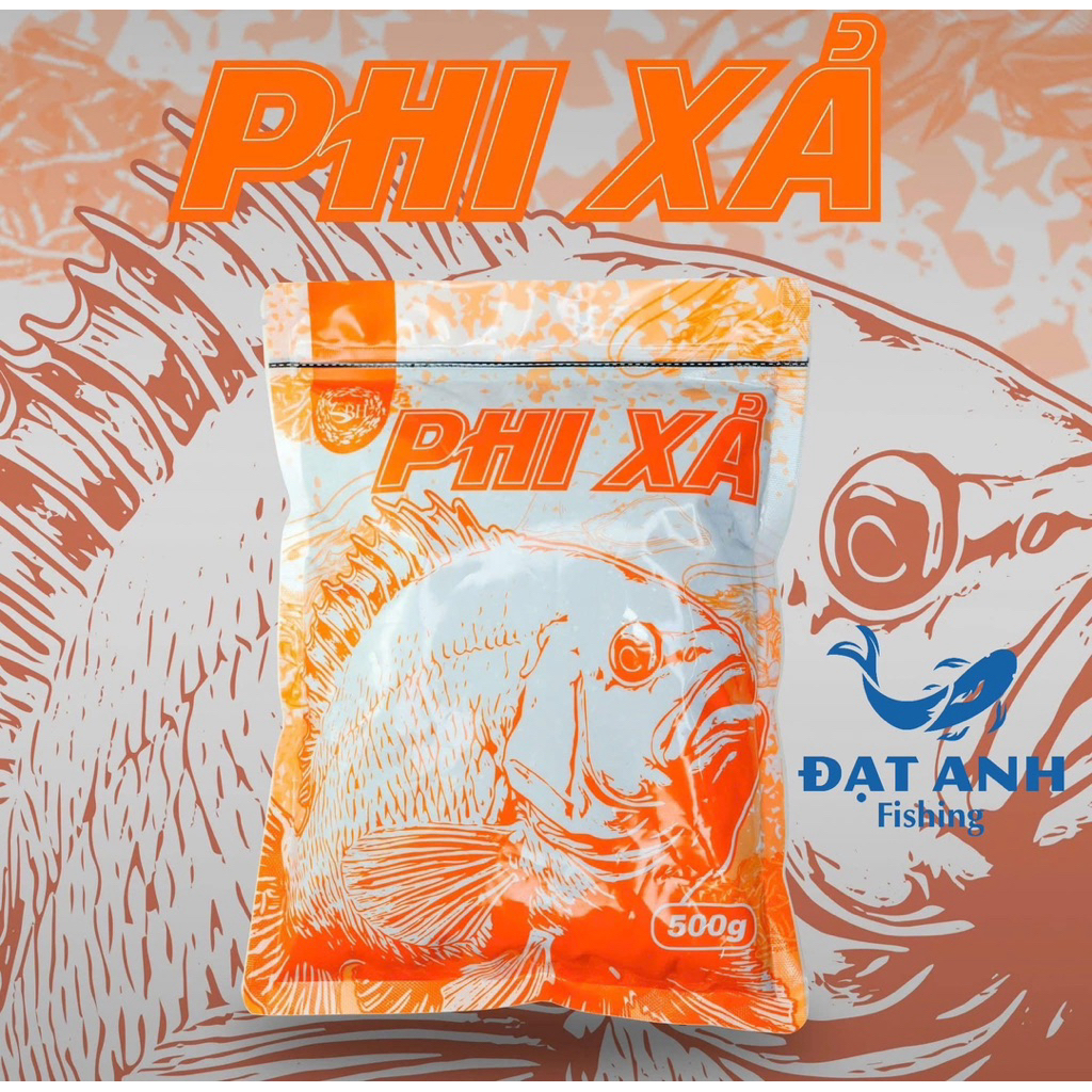 [ซื้อ 7 แพ็ค รับฟรี ใบมีดเหล็กสีขาว 100 ใบ] Hoang Nam Phi Xa 500Gr - DAT ANH FISHING เหยื่อปลานิล
