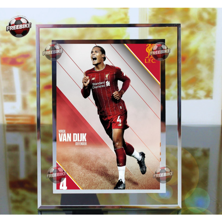 โปสเตอร์ VAN DIJK พร้อมกระจกคริสตัลคุณภาพสูง