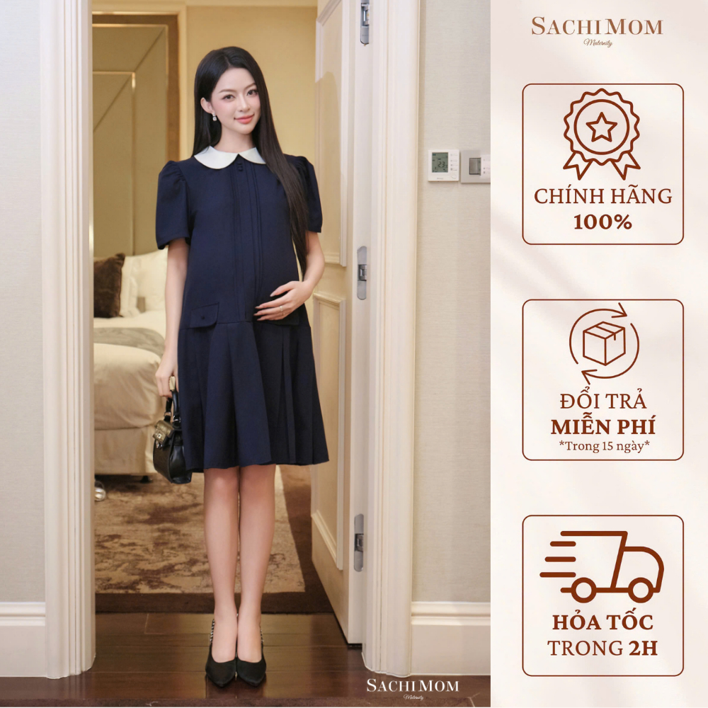 SACHIMOM Gown DRESS - CARLYN DRESS จีบสํานักงาน