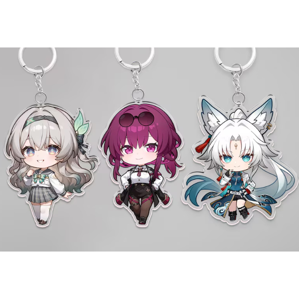 Honkai: พวงกุญแจอะคริลิค Star Rail – หิ่งห้อย, Kafka, Feixiao