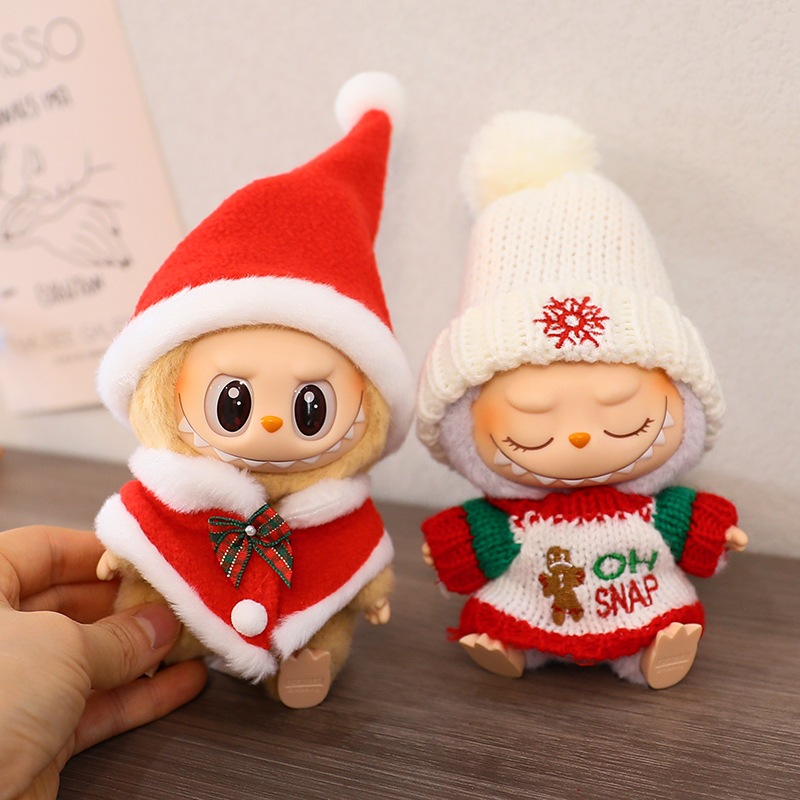 Labubu clothes ver 1 ver 2 ver 3 mini Christmas style Noel BAG U QALA39