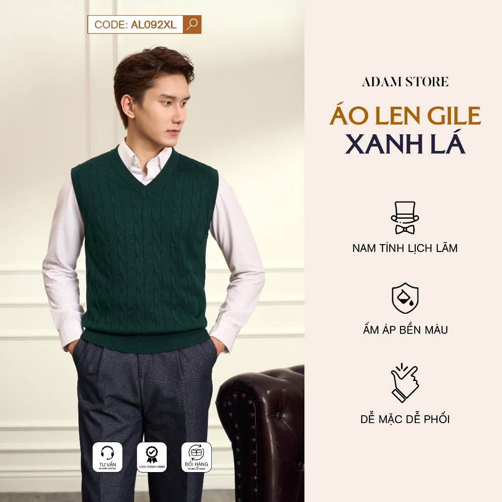 ADAM STORE ผู้ชาย GILE SWEATSHIRT สีเขียว AL092XL แฟชั่นใส่สบาย