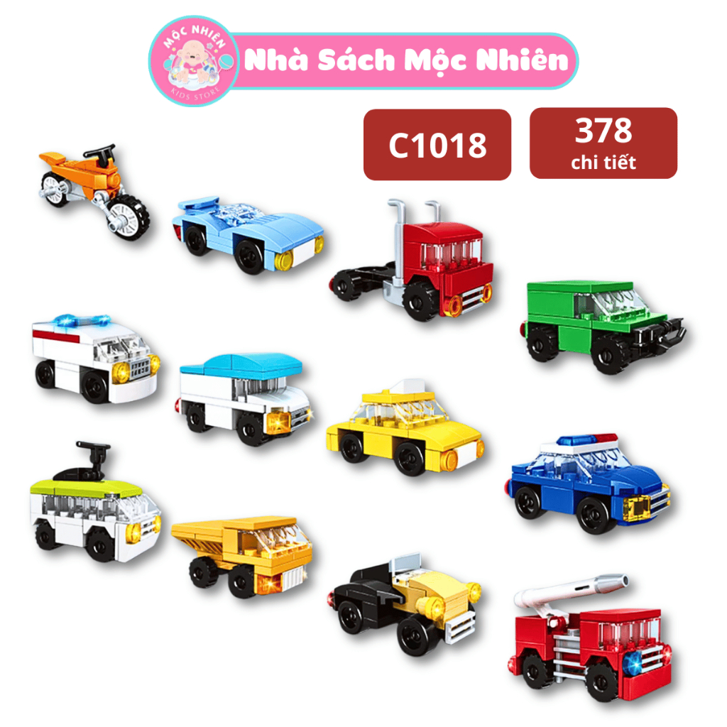 ของเล่นประกอบ Woma C1018 - ยานพาหนะในเมือง (กล่องเดี่ยว)