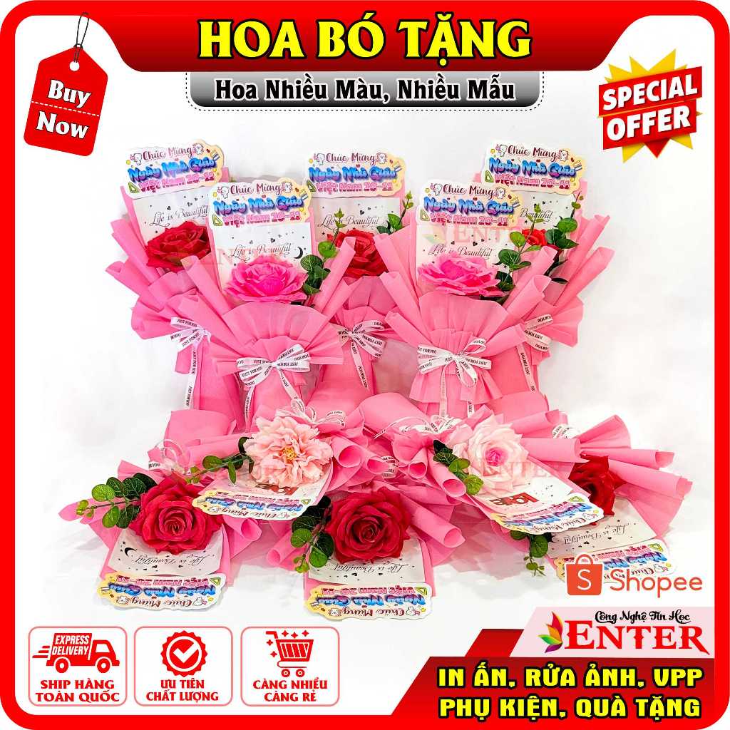 (GIVE CARD BAG) WHOLESALE 10 BOUQUETS OF SMELL FLOWERS, WAX FLOWERS, SILK FLOWERS 1 ขนาดใหญ่สําหรับ 