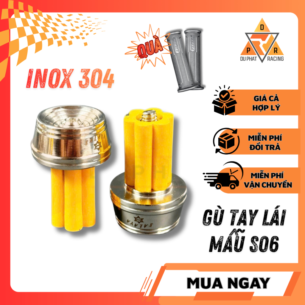 [ MODEL S06 ] ของแท้ 304 สแตนเลส HANDLEBAR S06 MOUNTED สําหรับรถทุกรุ่น