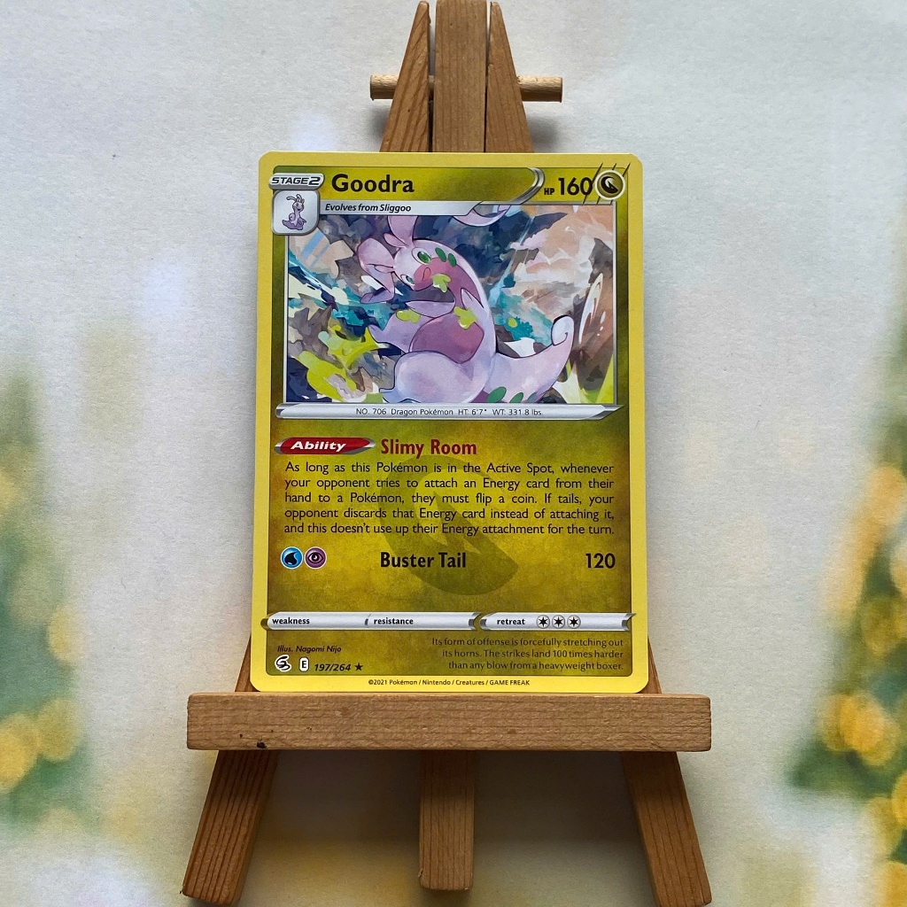 Pokemon Goodra 197/264 Picture Card - Fusion Strike Rare English Odd Card