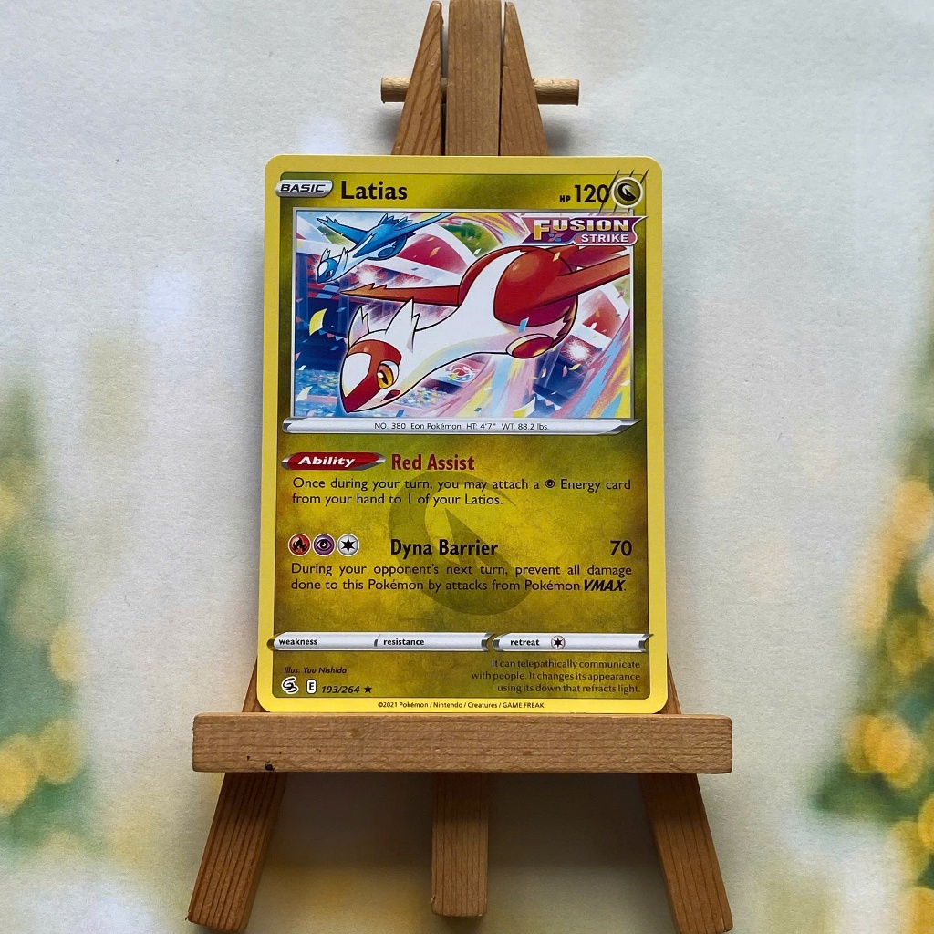 Pokemon Latias 193/264 Picture Card - Fusion Strike Rare English Card