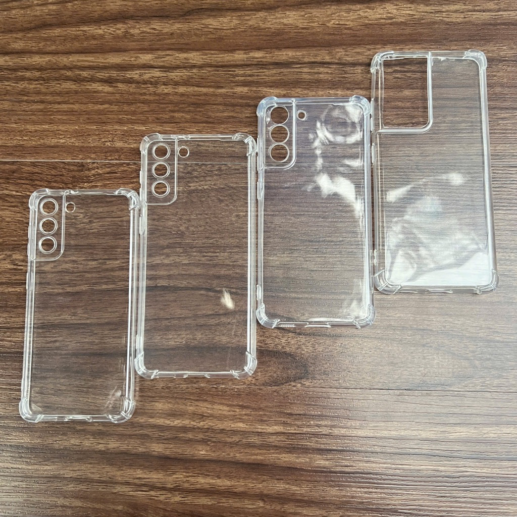 เคส Samsung S21/ S21 Pro/ S21 Plus/ S21 FE/ F21 Ultra ซิลิโคนใสและทนต่อแรงกระแทก 4 มุม