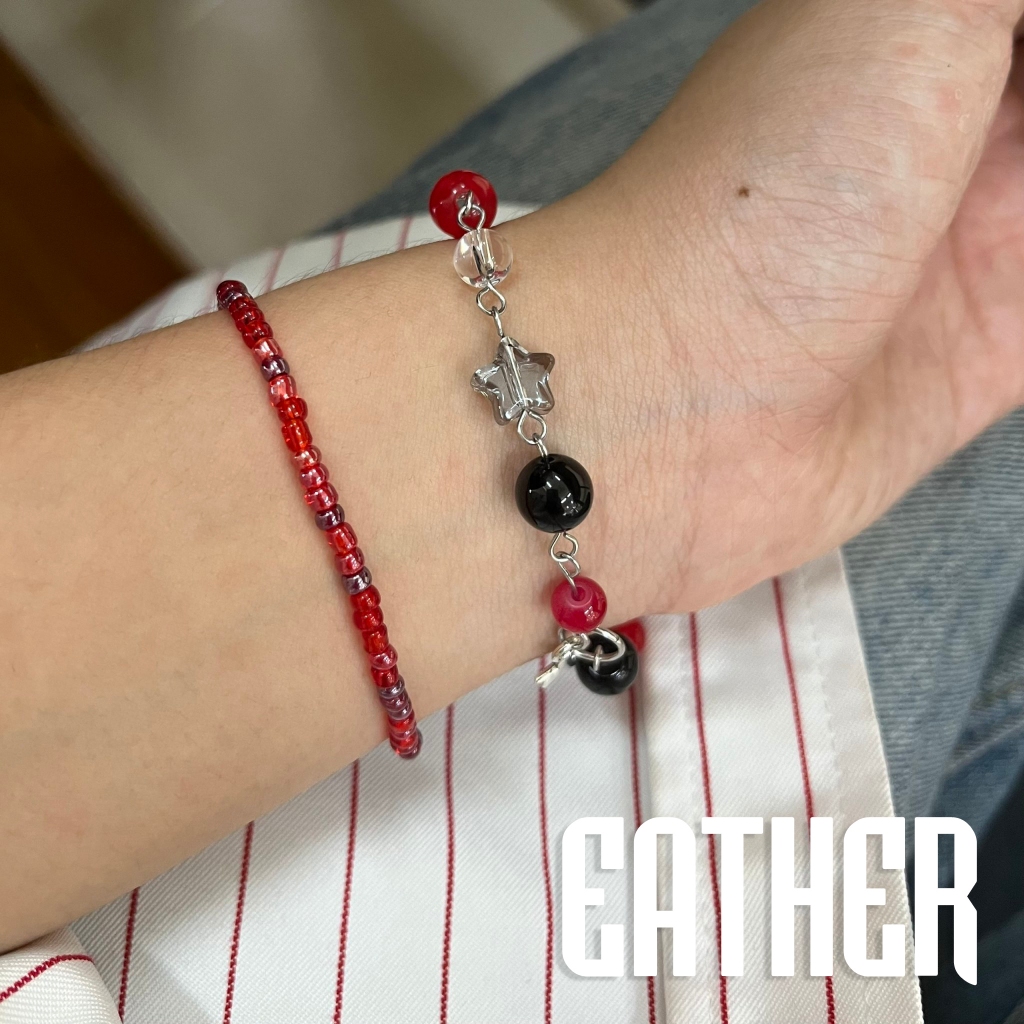 "สีดํา jvck" ۶ y2k สร้อยข้อมือและสร้อยข้อมือโซ่ส่วนบุคคลสําหรับผู้ชายและผู้หญิง [eather]