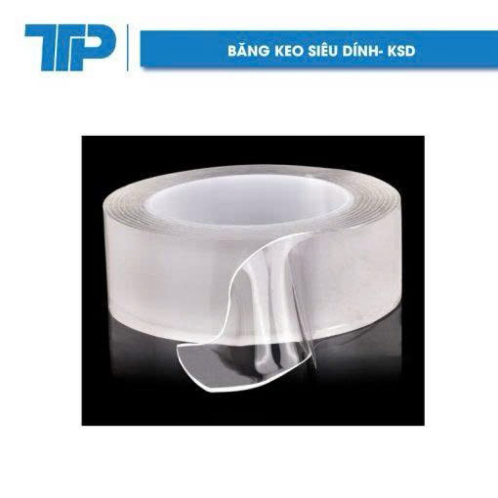 TTP เทปกาวซุปเปอร์สองหน้าใส 1m-3m