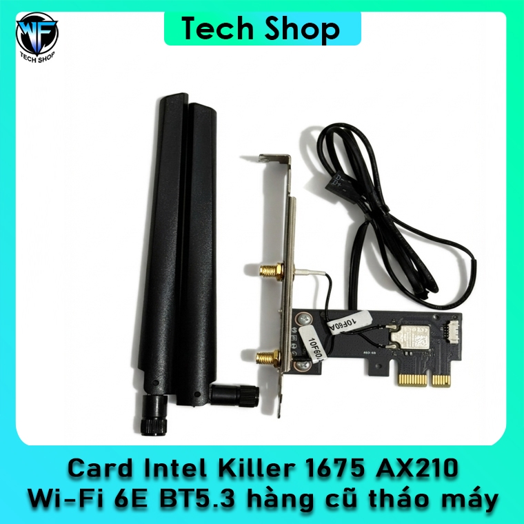 การ์ด WIFI 6E ใช้ชิป Intel Killer AX1675 AX210 สําหรับเล่นเกมพร้อมสล็อต PCI สําหรับคอมพิวเตอร์เดสก์ท