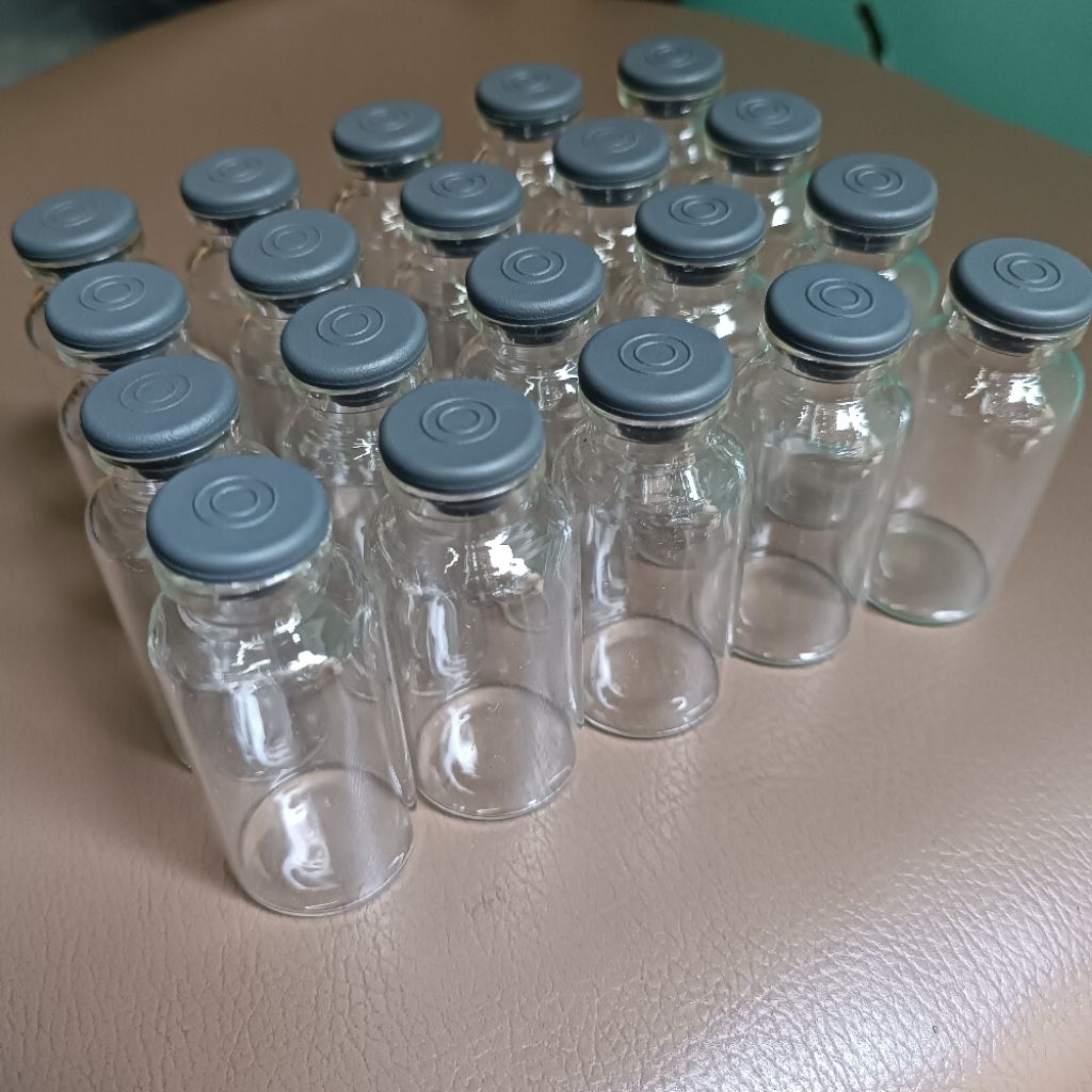 [COMBO ของ 20 JARS] MEDICAL GLASS JARS พร้อมยาง LID 5ml/10ml/20ml