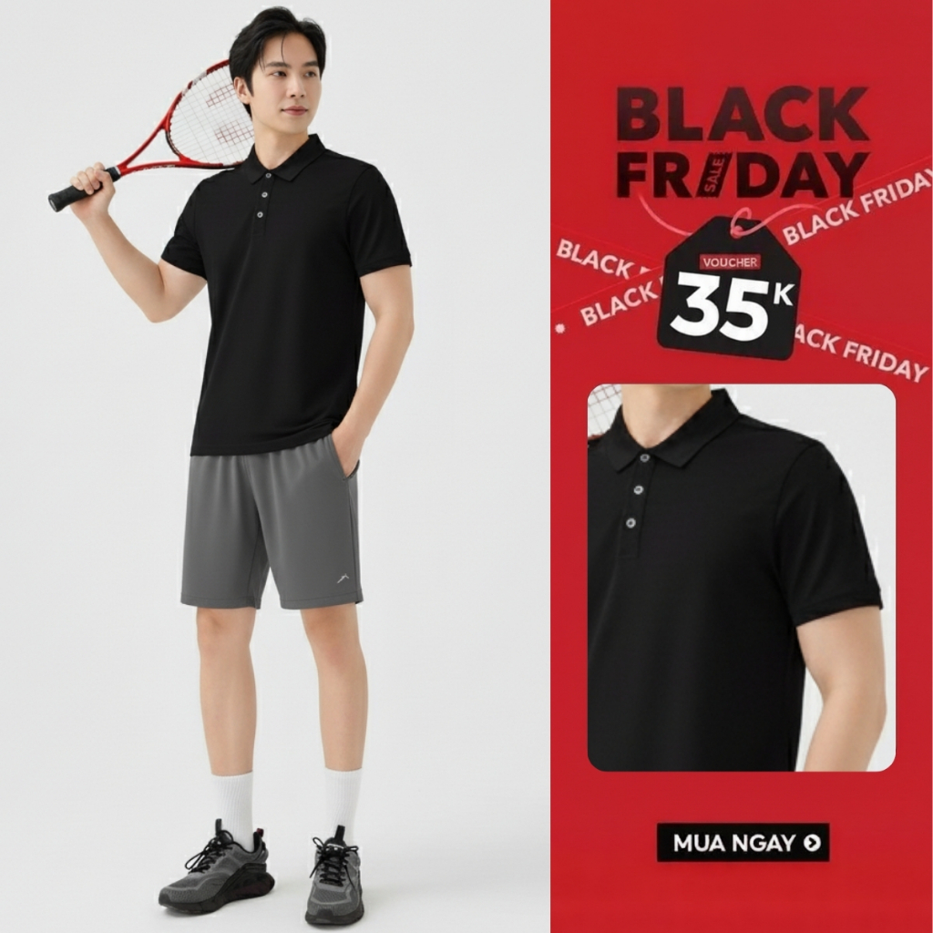 Xme sport เสื้อโปโลผู้ชาย เสื้อยืดคอปกกีฬา แขนสั้น ผ้าคอตตอน ดูดซับเหงื่อ TPO001