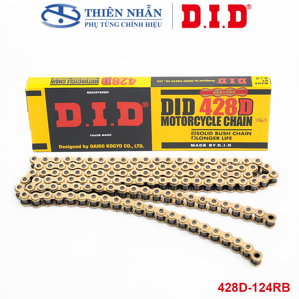 DID 428D-124RB โซ่ G&G สําหรับ Exciter 135/150, Winner, Fz150i, Sonic, Raider, Satria, Wave, Future 