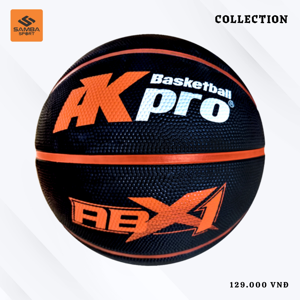 บาสเก็ตบอลยางดํา AKPro เบอร์ 6 – ตีกลับที่มั่นคง ทนทาน ด้ามจับอย่างดี