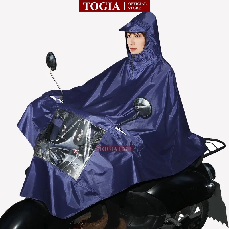 1-Person, 2-Person เสื้อกันฝนรถจักรยานยนต์ Batwing คุณภาพสูงรังผึ้งร่ม Tear-Resistant ฝาครอบกันน้ําพ