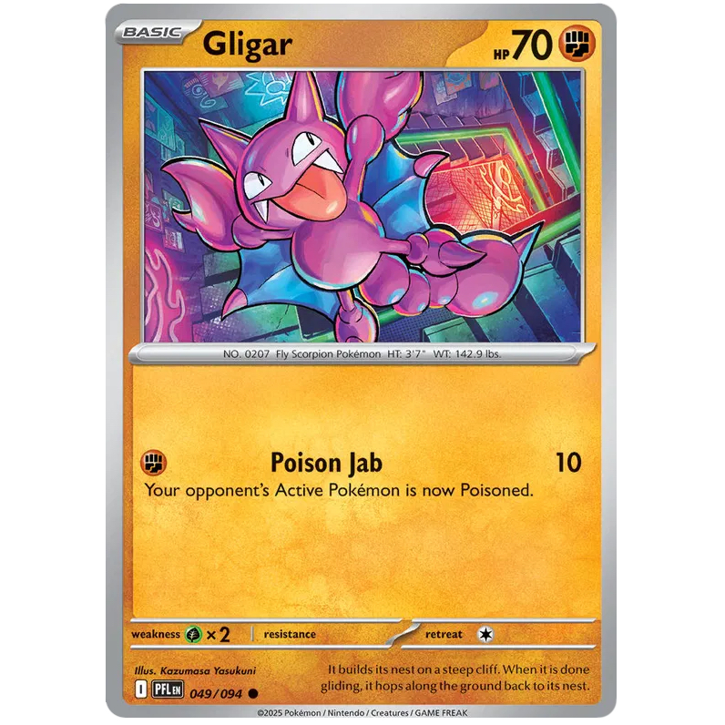 Pokemon TCG - Gligar - Common - 049/094 - PFL