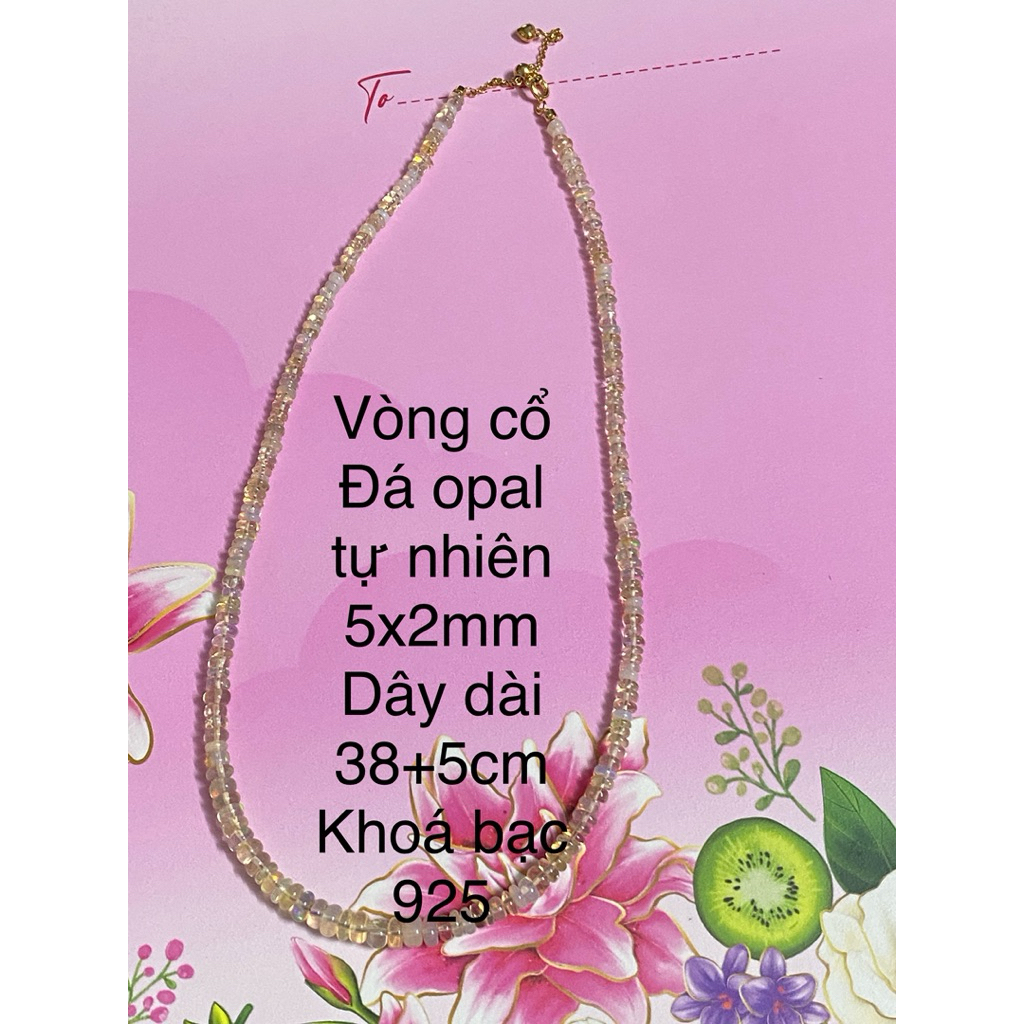 สร้อยคอหิน NATURAL O PAL STONE FbG8