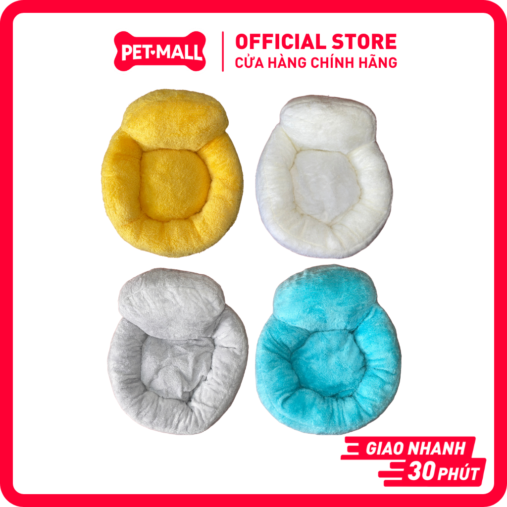 ที่นอนทรงกลมบุขน Sonice Maycha สําหรับสุนัขและแมว อุ่นสุดๆ Petmall นุ่มสุดๆ