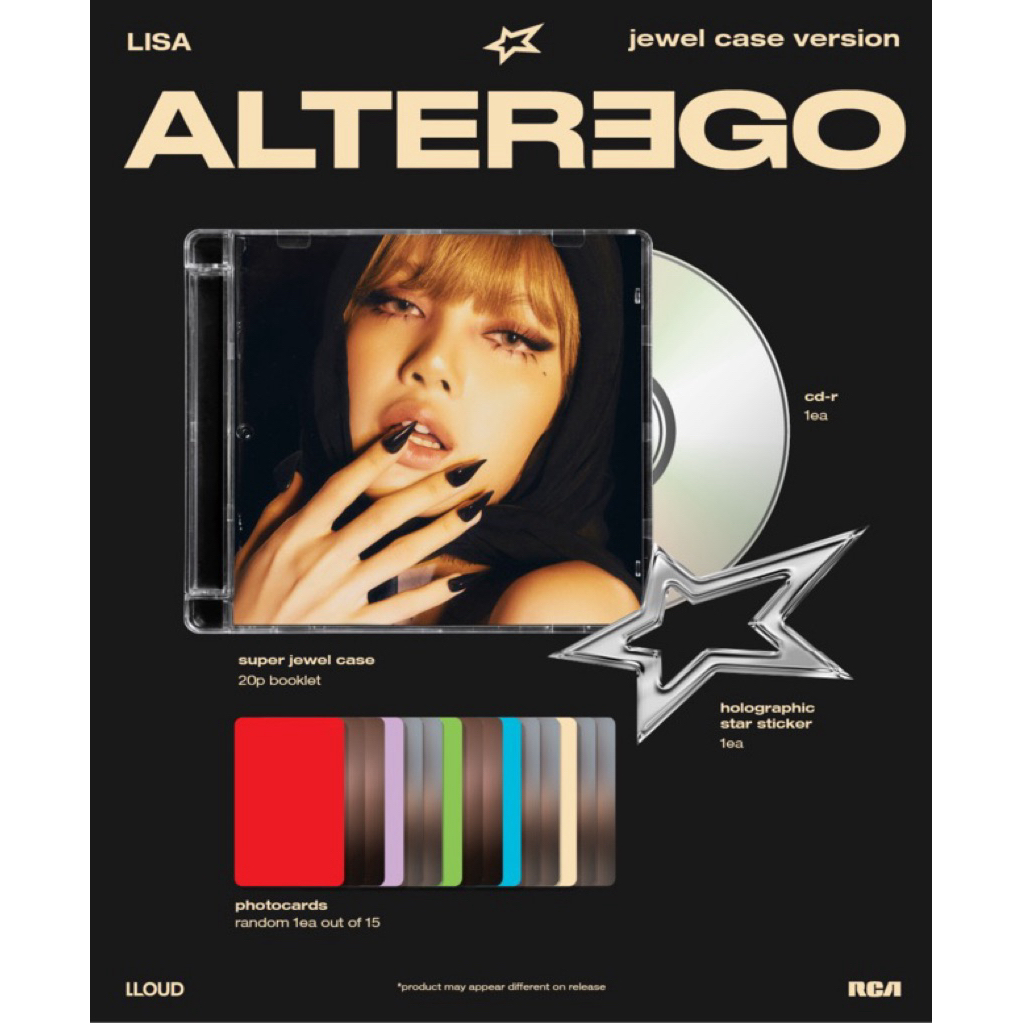 Blackpink Lisa Album Alterego Lisa Jewel รุ่นเคสพร้อมซีลเดิม Alter Ego