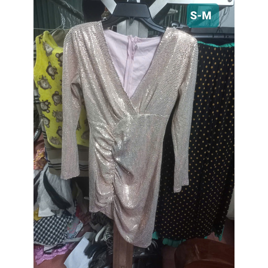 ชุดเดรสบอดี้คอนวิบวับ SM MS5752