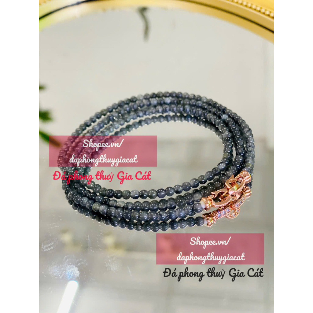 โซ่ลูกแก้วไก่ดํา 3 ลูก ขนาด 3.5mm Svip Inspected Goods