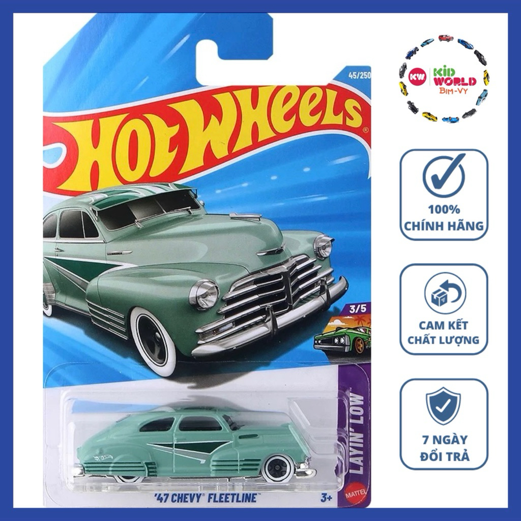 Hot Wheels basic 47 Chevy Fleetline JJJ16 รถโมเดล