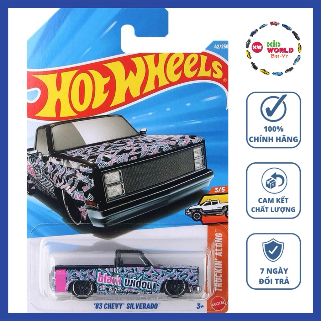Hot Wheels basic รถกระบะ 83 Chevy Silverado JJJ13.