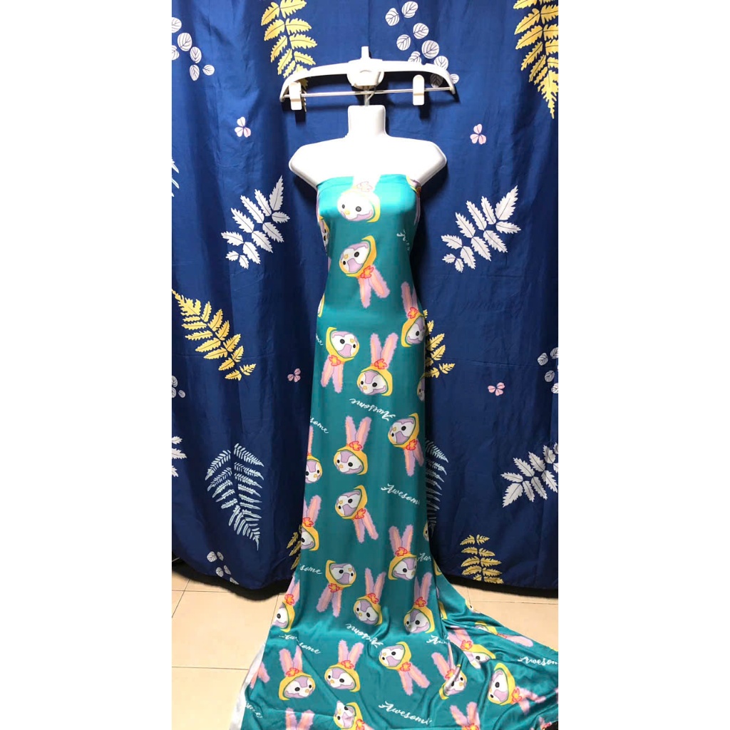 B322 - ผ้าซ้อมเย็บผ้า เย็บเอง - French Latin Silk (2.8m x 1.5m) ยืด นุ่มมาก คุณภาพเรียบ - Error