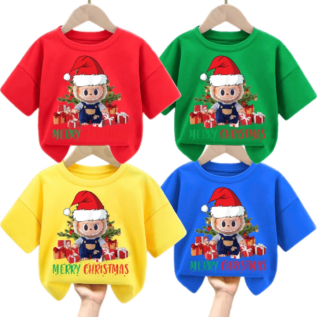 Combo เสื้อยืดคริสต์มาส labu 3 ชิ้นสําหรับเด็กชายและเด็กหญิง 6kg-32kg.ALBB16 .