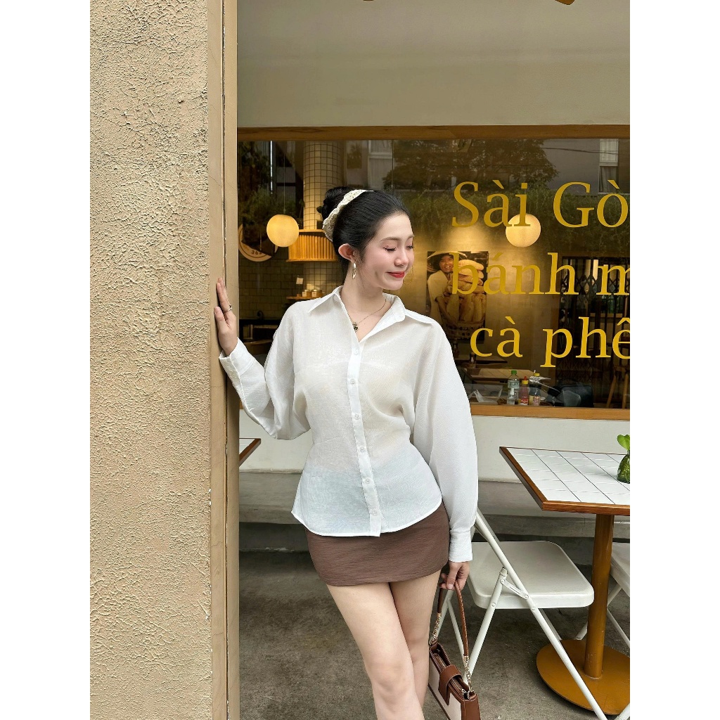 AGNESS กระโปรงสั้นเบสิคผู้หญิง GOt DE JUN